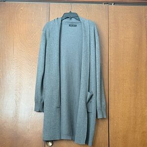 Hayden Park EUC Charcoal Open Front Cardigan. Washable and Pockets Sz XL